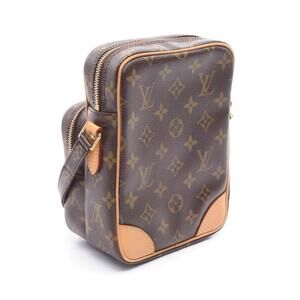 Louis Vuitton Brown Monogram Bag Canvas Amazon Shoulder Leather